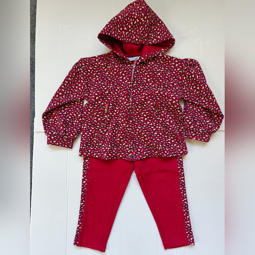 Red 2 piece Tracksuit